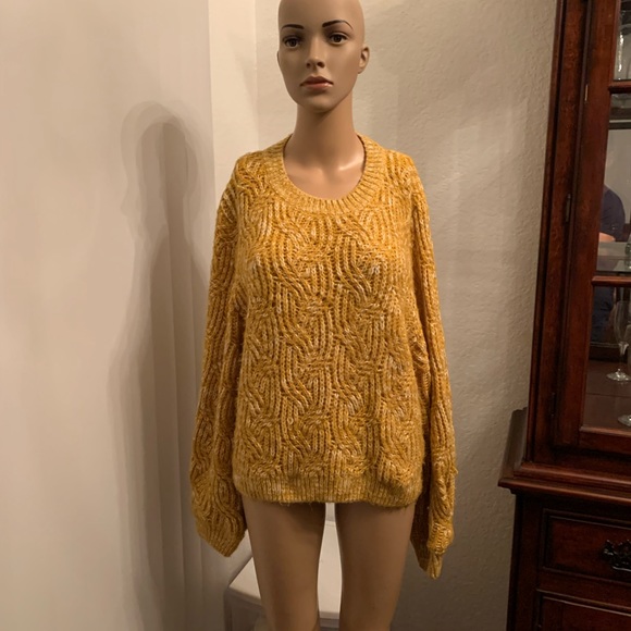 TOPSHOP YELLOW KNIT SWEATER - Picture 5 of 13